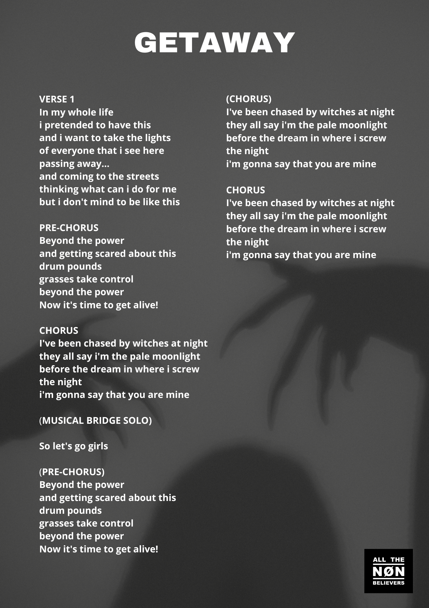 Getaway lyrics